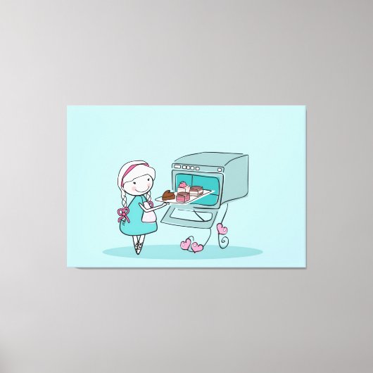 bakken canvas afdruk (Voorkant)