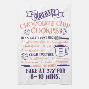 Bakken, Chocolade Chip Cookie Recept Keukenhanddoe Theedoek