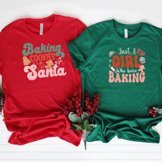 Bakken Cookies voor Santa Personalized Holiday T-shirt