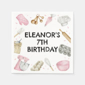 Bakken Cupcake Decoreren Verjaardag servetten (Voorkant)