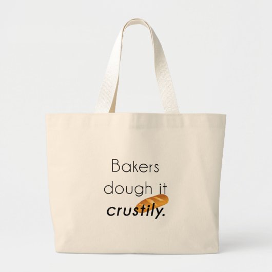 Bakken doen het! grote tote bag (Voorkant)