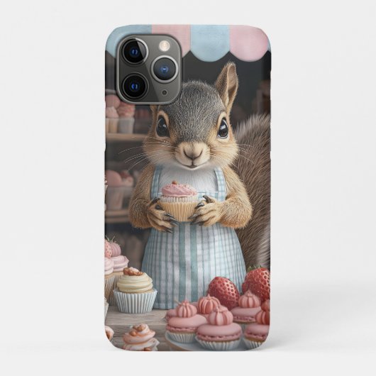 Bakken Eekhoorn met Cupcake Case-Mate iPhone Case (Achterkant)