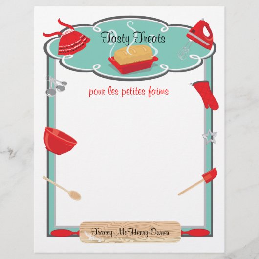 Bakken en bakken in de kookbak, flyer Letterhead B (Voorkant)