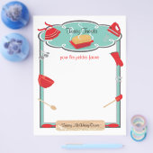 Bakken en bakken in de kookbak, flyer Letterhead B (Enkel)