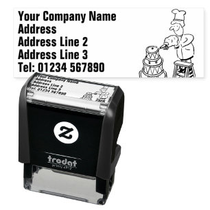 Bakken en taart maken, taartmaker  zelfinktende stempel