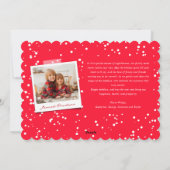 Bakken Geesten Heldere Sprankelende Kerstmis Foto Feestdagenkaart (Achterkant)