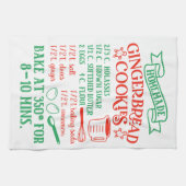 Bakken Gingerbread Cookie Recept Keukenhanddoek (Horizontaal)