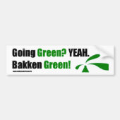 Bakken Green Bumpersticker met website (Voorkant)