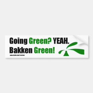 Bakken Green Bumpersticker met website