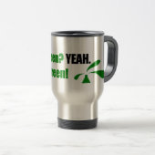Bakken Green Travel Mug met website Reisbeker (Voorkant rechts)