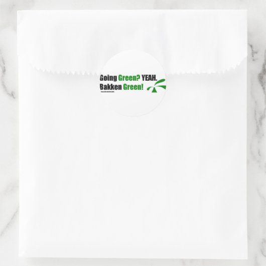 Bakken Groene Ronde Stickers (Tas)
