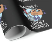 Bakken is een risicovolle Whisk-ey-zaak Baker grap Cadeaupapier (Rol Hoek)