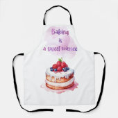 Bakken is een zoete wetenschap schort (Voorkant)