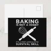 Bakken is geen hobby, het is een overlevingsvaardi briefkaart (Voorkant / Achterkant)