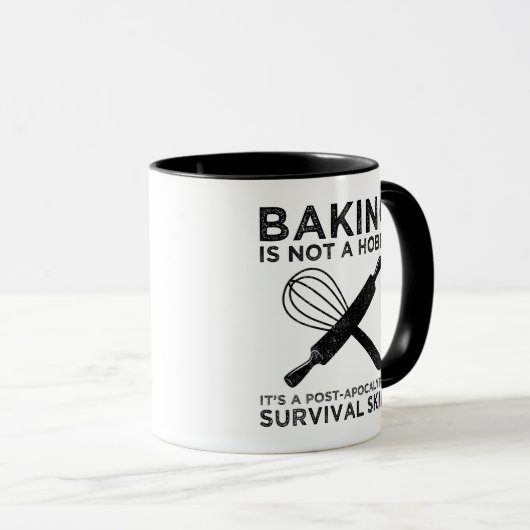 Bakken is geen hobby, het is een overlevingsvaardi mok (Voorkant rechts)