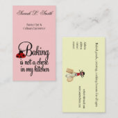 Bakken is geen karwei in Mijn Keuken Visitekaartje (Voorkant / Achterkant)