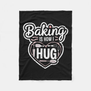 Bakken is hoe ik hart ontwerp knuffel voor bakkers fleece deken