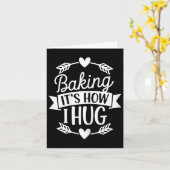 Bakken is hoe ik knuffel grappige bakker voor chef kaart (Gele Bloem)