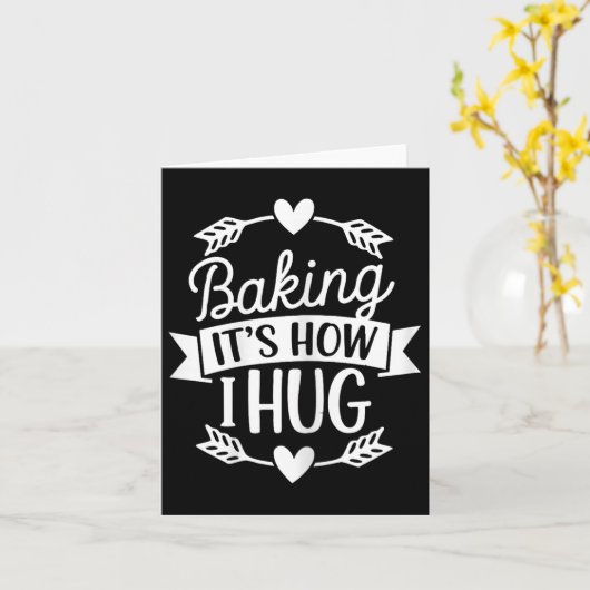 Bakken is hoe ik knuffel grappige bakker voor chef kaart (Gele Bloem)