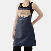 Bakken is Liefde dat Tastbaar is NAVY TAN Script K Schort (Insitu)