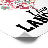 Bakken is mijn liefdestaal - Funny Baker Poster (Hoek)