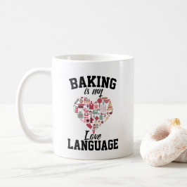 Bakken is mijn liefdestaal - Grappige bakker Koffiemok