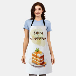 Bakken is mijn superkracht schort