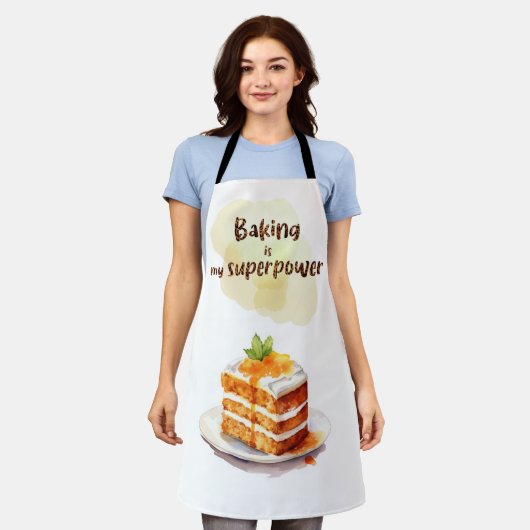 Bakken is mijn superkracht schort (Gedragen)