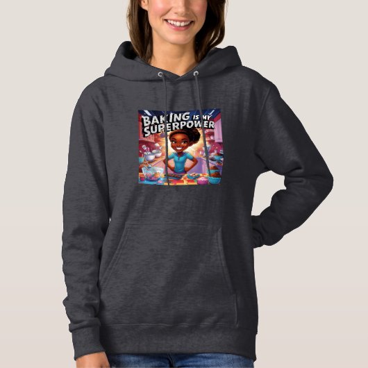 Bakken is mijn Superpower Hoodie (Voorkant)