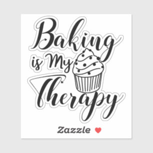 Bakken Is Mijn Therapie Citaten Sticker