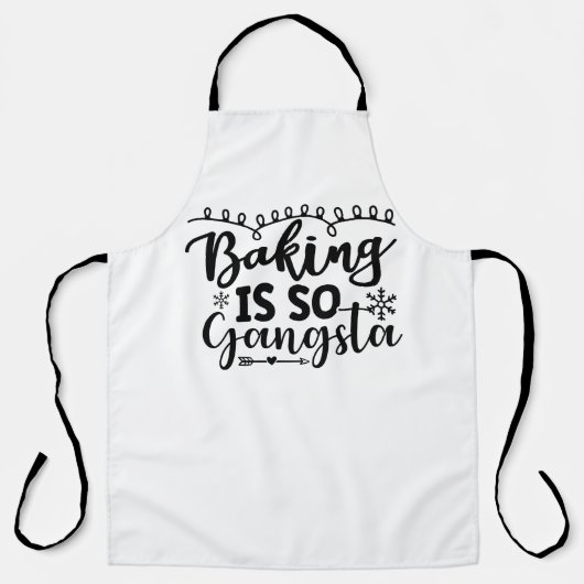 Bakken is zo gangsta schort (Voorkant)