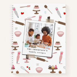 Bakken & Koken Benodigdheden Familie Foto Recept Notitieboek