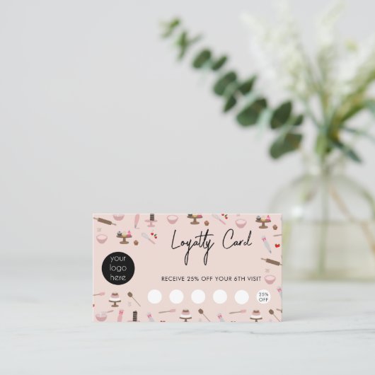 Bakken & koken gebruiksvoorwerpen Bakkerij Loyalit Visitekaartje (Staand voorkant)