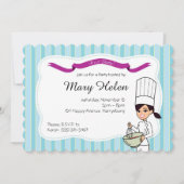 Bakken koken gepersonaliseerde uitnodiging (Voorkant)