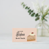 Bakken & koken Utensil Black Cakes Bakes Visitekaartje (Staand voorkant)