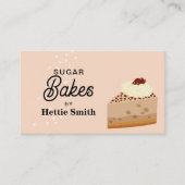 Bakken & koken Utensil Black Cakes Bakes Visitekaartje (Voorkant)