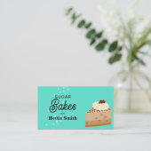 Bakken & koken Utensil Green Cakes Bakes Visitekaartje (Staand voorkant)