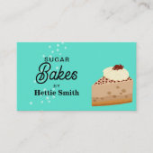 Bakken & koken Utensil Green Cakes Bakes Visitekaartje (Voorkant)