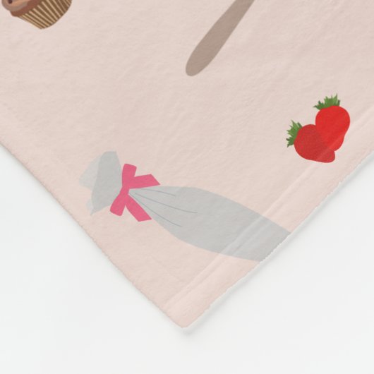 Bakken & Kookgerei Bakkerij Koken Monogram Fleece Deken (Hoek)