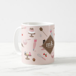 Bakken & Kookgerei Bakkerij Koken Monogram Koffiemok