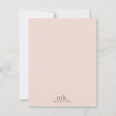 Bakken & Kookgerei Bakkerij Koken Monogram Notitiekaartje (Voorkant)