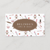 Bakken & Kookgerei Bakkerij Koken QR-code Visitekaartje (Voorkant)