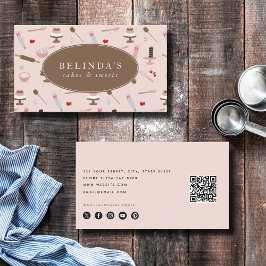 Bakken & Kookgerei Bakkerij Koken QR-code Visitekaartje