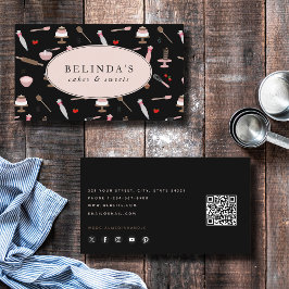 Bakken & Kookgerei Bakkerij Koken QR-code Visitekaartje