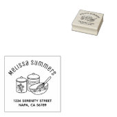 Bakken - Mengkom, Whisker Arch Adres Rubberstempel (Gestempeld)