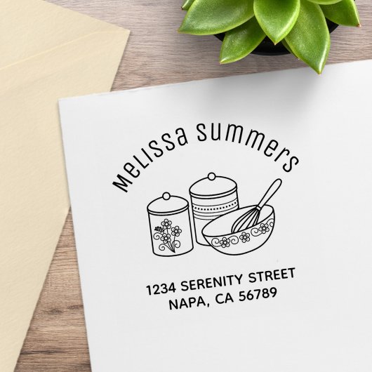 Bakken - Mengkom, Whisker Arch Adres Rubberstempel