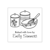 bakken - Mengsel van Bowl, whisker, kanisternaam Rubberstempel (Afrduk)