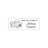 Bakken - Mengsel van Bowl, whisker, kanisters Kitc Zelfinktende Stempel (Design)