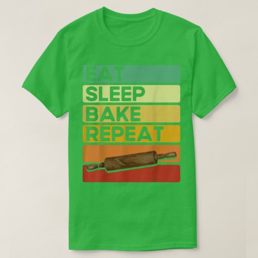 Bakken met een looplat t-shirt (Design voorkant)