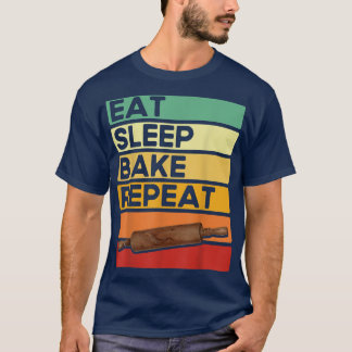 Bakken met een looplat t-shirt